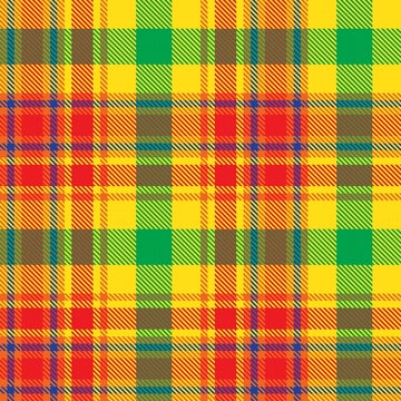 Rainbow Plaid Tartan Checkered Seamless Pattern