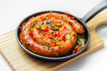 Gluten free extremely hot chilli pork sausages, and chilli cheese melts