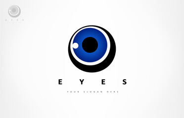 Eyes logo vector. Ophthalmologic clinic design.