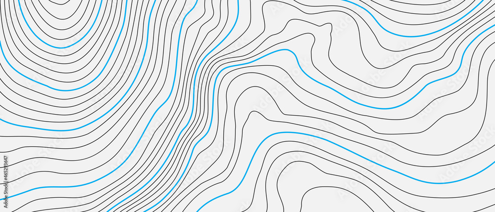 Aufkleber the black on white contours vector topography stylized height of the lines. the concept of a conditi