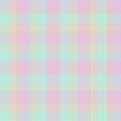 Rainbow Pastel Plaid textured Seamless Pattern