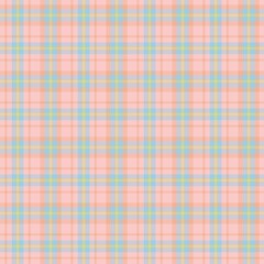 Rainbow Pastel Plaid textured Seamless Pattern