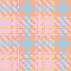 Rainbow Pastel Plaid textured Seamless Pattern