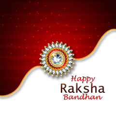 Rakhi card design for Happy Raksha Bandhan celebration