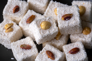Traditional Turkish delight; sultan's delight (Turkish name; Sultan lokumu)