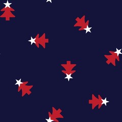 Christmas Tree seamless pattern design
