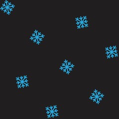 Christmas Snowflakes seamless pattern design