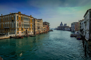 View of the Grand Canal in Venice