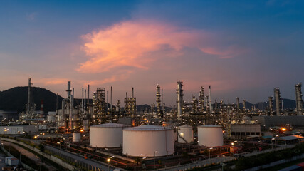 Chemical oil refinery plant, power plant and metal pipe concept industry