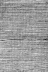 Blue cotton weave fabric macro texture with horizontal pattern