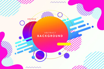 colorful background with circles