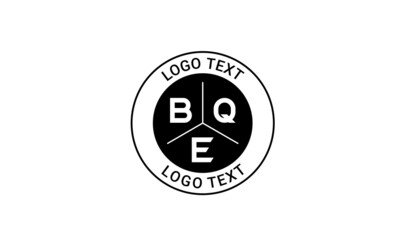 Vintage Retro BQE Letters Logo Vector Stamp