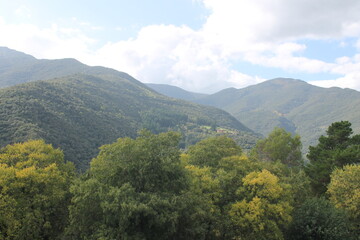 Fototapeta na wymiar Montseny mountains scene.