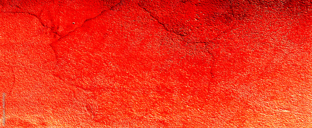Poster abstract red background with black grunge borders, triangle shapes in red transparent layers with an