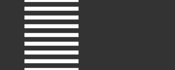 Crosswalk for safety walking across the road top view flat vector design.