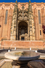 The Sainte Cécile cathedral and the baldachin in Albi, in the Tarn, in Occitanie, France © FredP