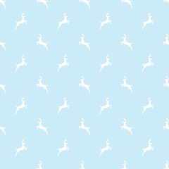 Seamless pattern with deer. 