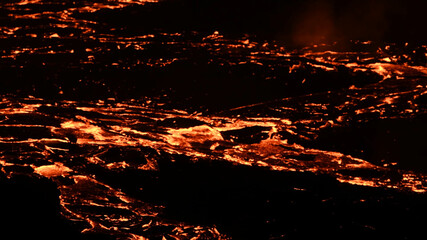 Lava at night