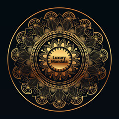 Luxury golden mandala background
