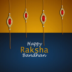 Happy raksha bandhan indian festival celebration background