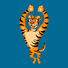 The Merry Tiger, jumping