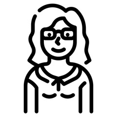 glasses line icon