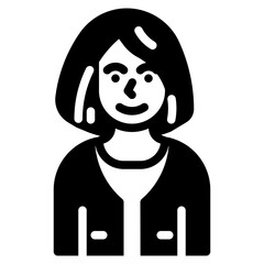 employee glyph icon