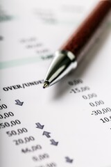 Pen and Financial Figures