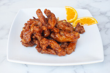 Orange chicken
