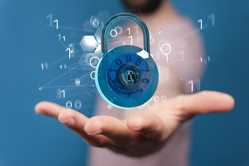 Cybersecurity and information or network protection. Future technology web