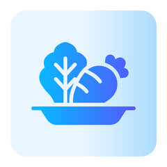 food vegetables gradient icon