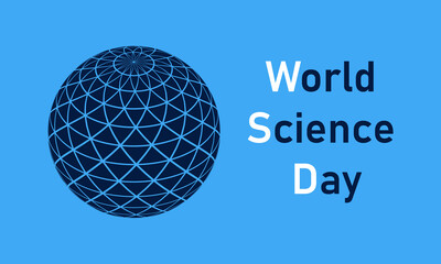 World science day vector illustration.