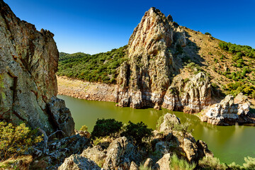 Salto del Gitano rocks in Monfrague natural park
