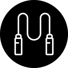 Skipping Rope glyph icon