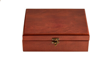 Wooden box with lock 
