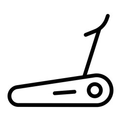 treadmill line icon