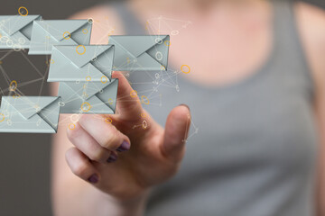 holding letter icon,email icons .Contact us by newsletter email and protect your personal information from spam mail. Customer service call center contact us.