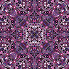 Abstract seamless pattern with geometric elements structure.