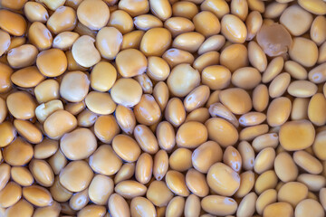 Detail of lupini beans in a market