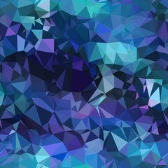 Seamless iridescent triangle pattern for surface pattern print. High quality illustration. Blue and purple holographic vivid trendy swatch. Funky contemporary graphic tile for background or textile.