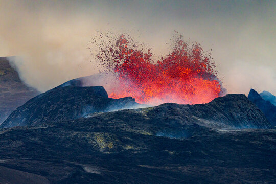 Volcano At Iceland