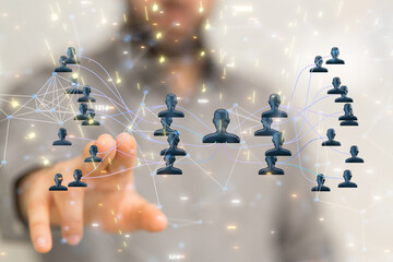 team hierarchy connection group digital