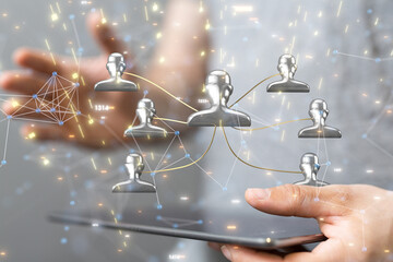 team hierarchy connection group digital