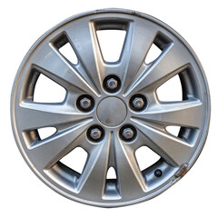 Alloy old dirty isolated on white background