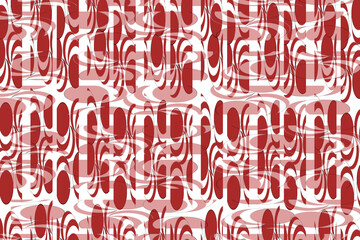 wavy red and white pattern plaid overlay mod groovy illustration holiday Christmas background