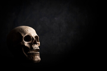 Halloween Hintergrund, Totenschädel, Finster, Gruselig