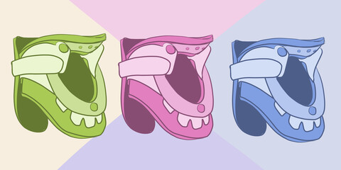 Naklejka premium cervical collars