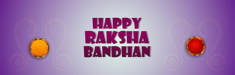 Happy raksha bandhan celebration banner