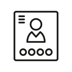 Login Outline Vector  Icon. Illustration Of A Stroke Vector On A White Background. From App And Website.