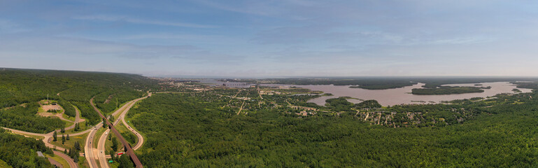 Obraz premium Duluth Minnesota USA Skyline